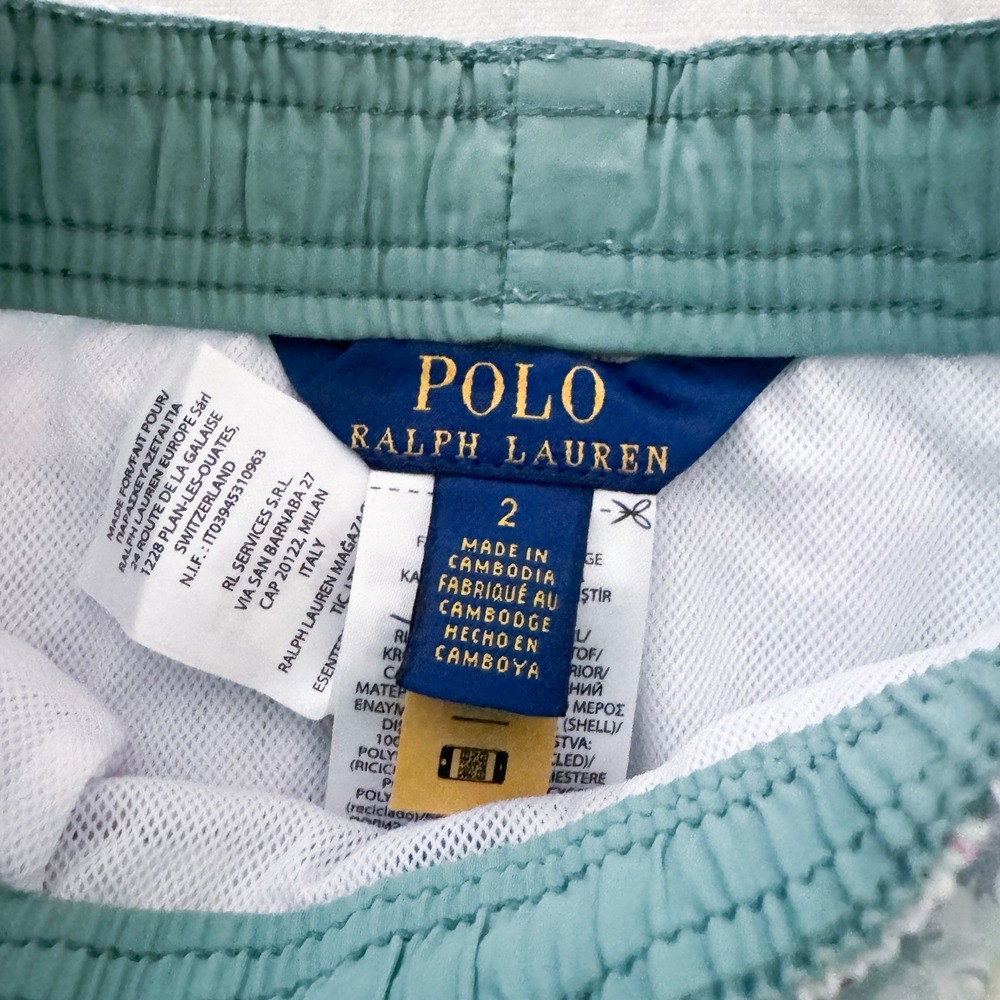 Polo Ralph Lauren Swim Trunks Boys 2T Blue Floral Mesh Lined NWOT - Picture 4 of 6